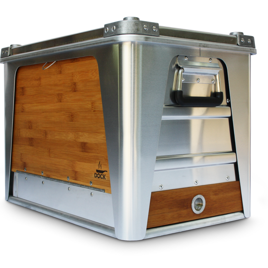 DOCK camp kitchen closed, in transport mode